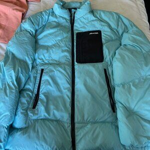 Blue Jiberish Puffy Jacket